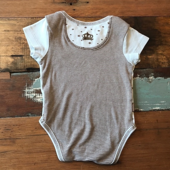 Kushies Short sleeve Onesie Baby Size 6m - Picture 4 of 5
